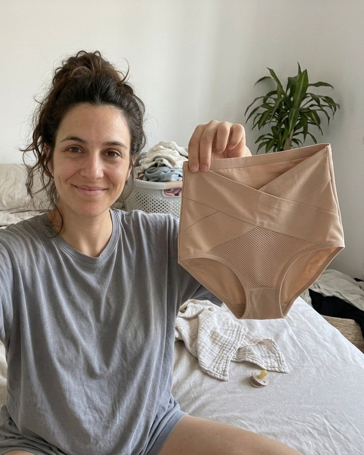 Madre enseñando la braguita alta Latido